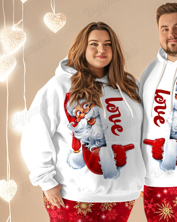 Big & Tall Graphic Streetwear Hoodie Sweatpants Set for big men view 3