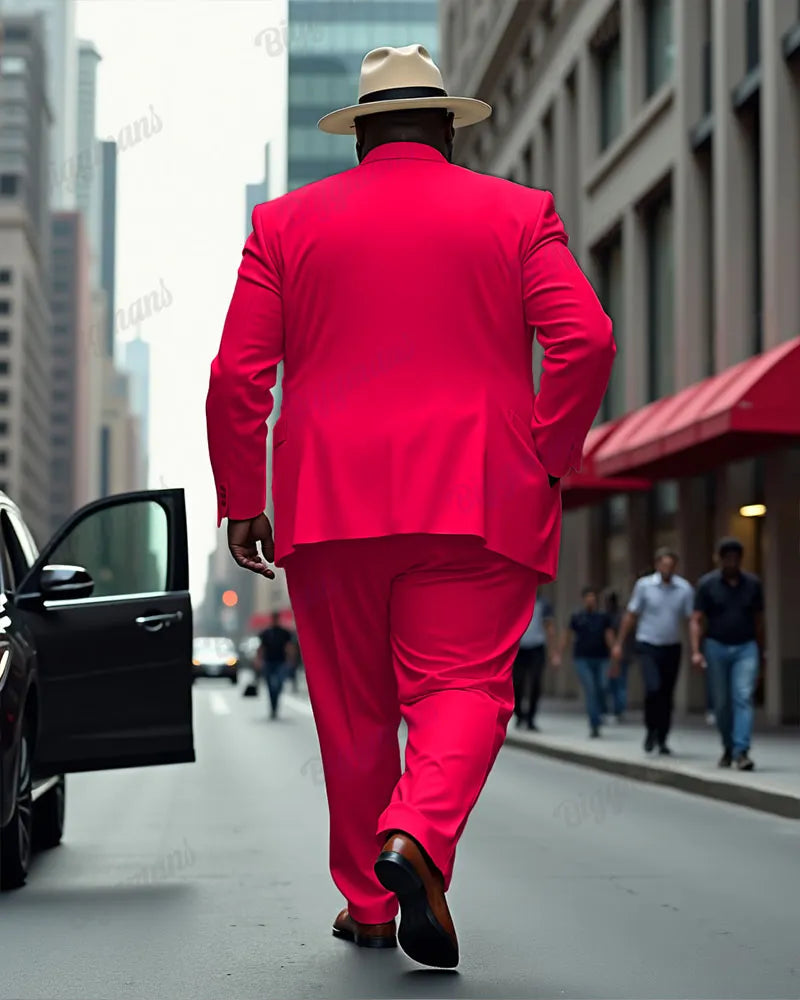 Big & Tall Solid Color Two-piece Set for big men view 20