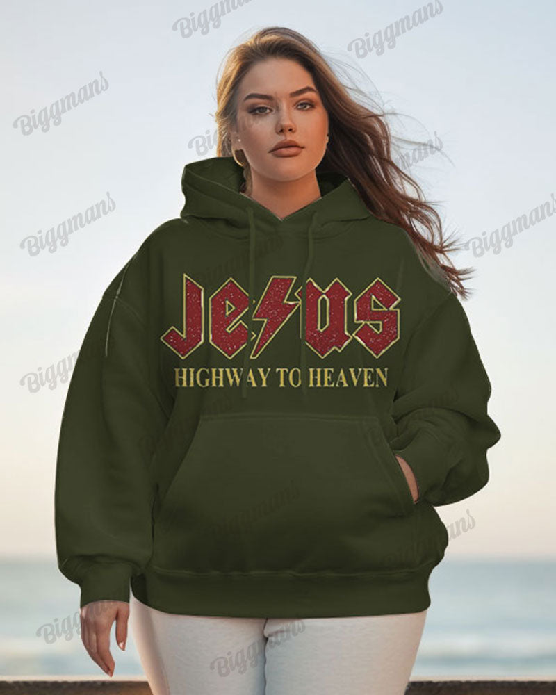 Big & Tall Graphic Hoodie Sweatpants Set for big men view 2
