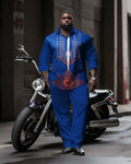 Big & Tall Graphic Shirt Pants Set for big men view 1