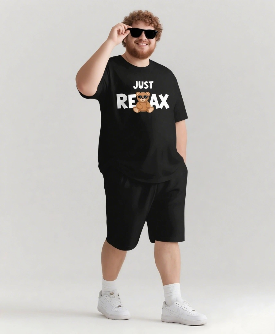 Big & Tall Streetwear Two-piece Set for big men view 1