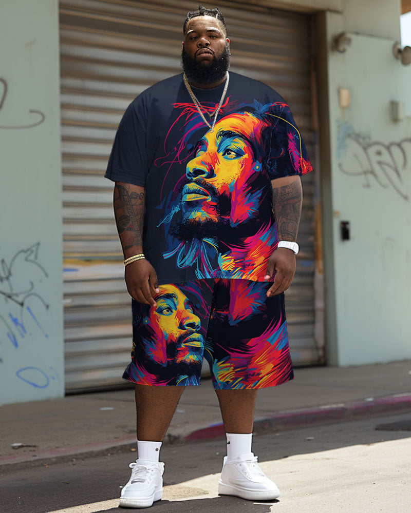 Big & Tall Graphic Streetwear Jeans for big men view 1