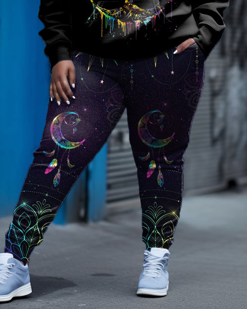 Big & Tall Hoodie Sweatpants Set for big men view 3