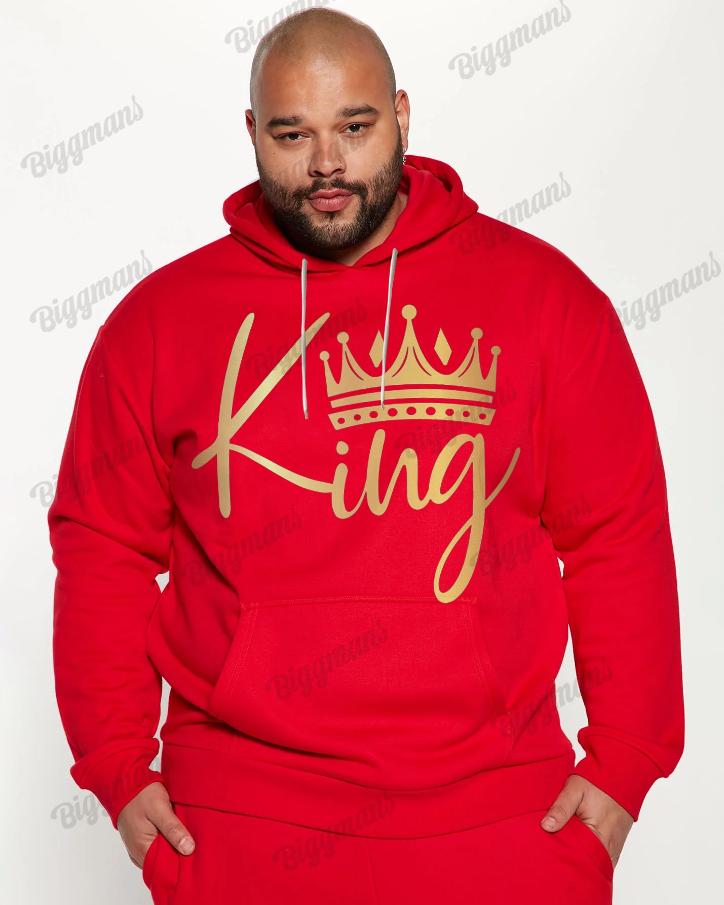 Big & Tall Graphic Hoodie for big men view 2