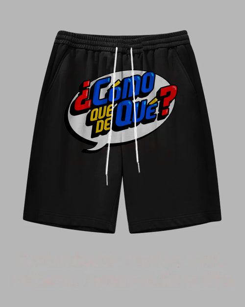 Big & Tall Black Graphic Athletic Shorts for big men