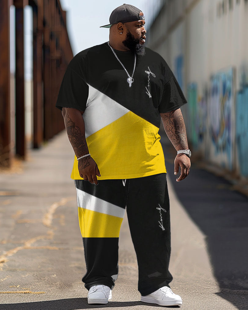 Big & Tall Streetwear Two-piece Set for big men view 1