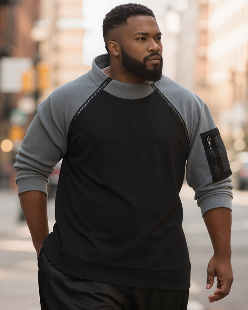 Big & Tall Colorblock Men's Clothing for big men view 4