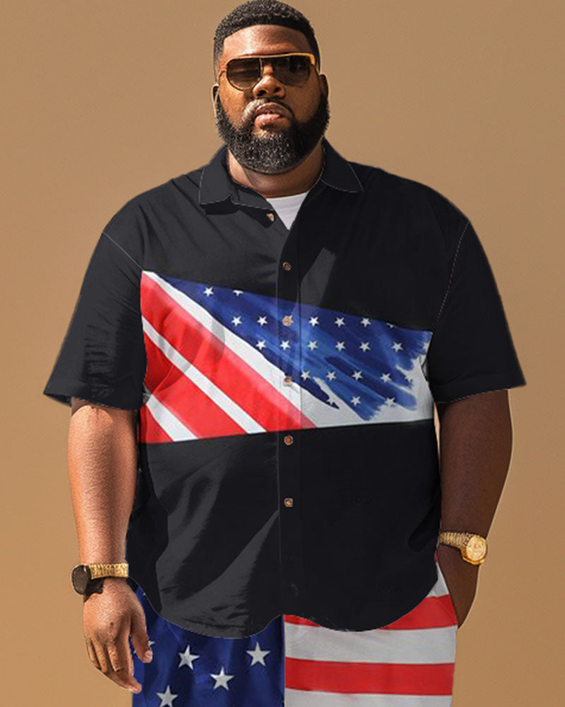 Big & Tall Patchwork Jeans for big men view 3