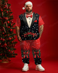 Big & Tall Streetwear Vest Pants Set for big men view 1