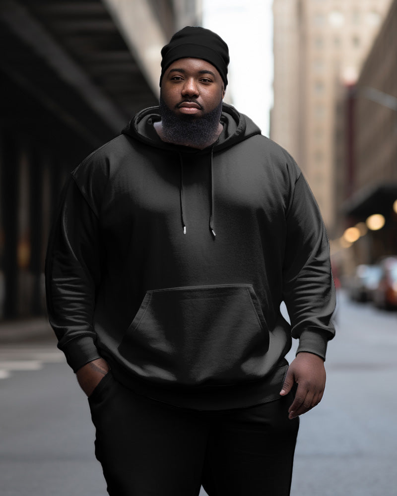 Big & Tall Solid Color Hoodie for big men view 8