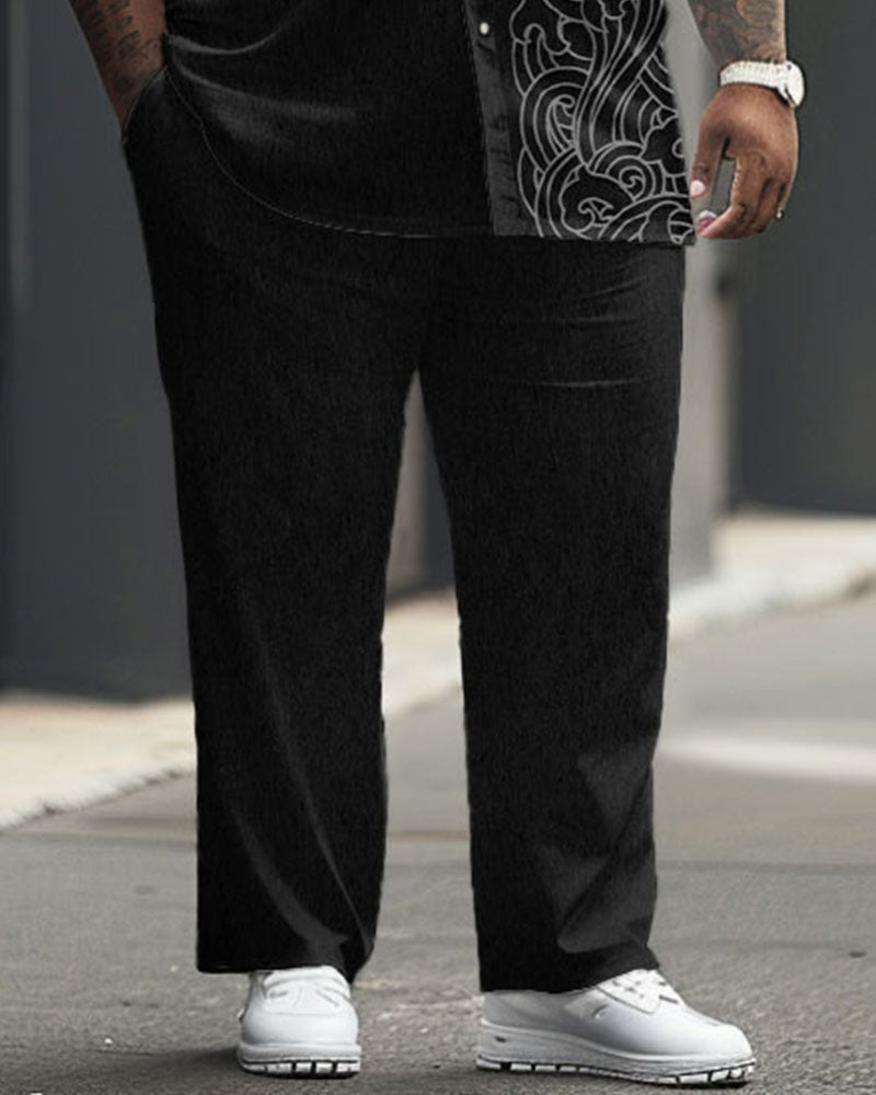 Big & Tall Graphic Business Casual Jeans for big men view 3