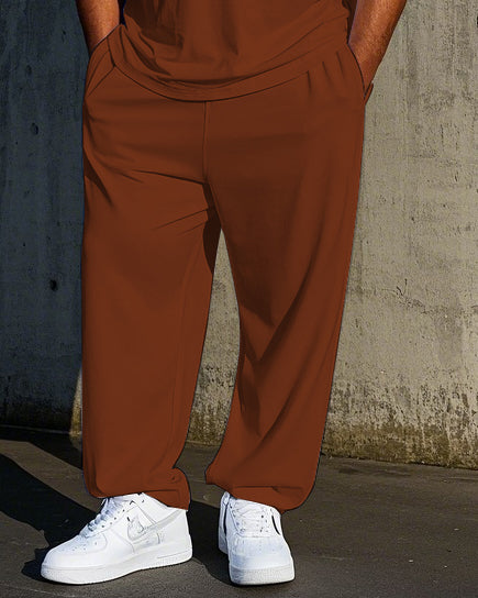 Big & Tall Athletic T-Shirt Pants Set for big men view 3