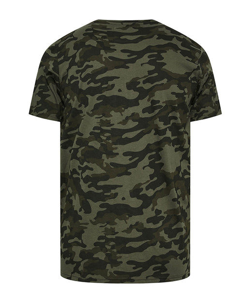 Big & Tall Green Camouflage T-Shirt for big men view 2