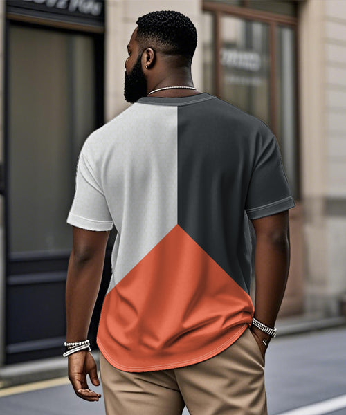 Big & Tall Geometric T-Shirt for big men view 2