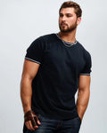 Big & Tall Black Graphic T-Shirt for big men view 1