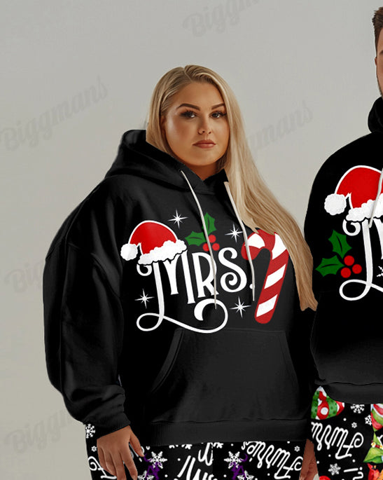 Big & Tall Graphic Hoodie Sweatpants Set for big men view 2