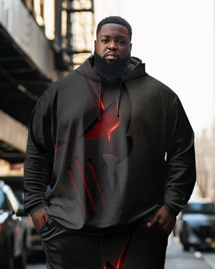 Big & Tall Geometric Hoodie for big men view 2