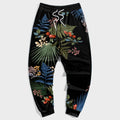 Big & Tall Black Floral Pants for big men
