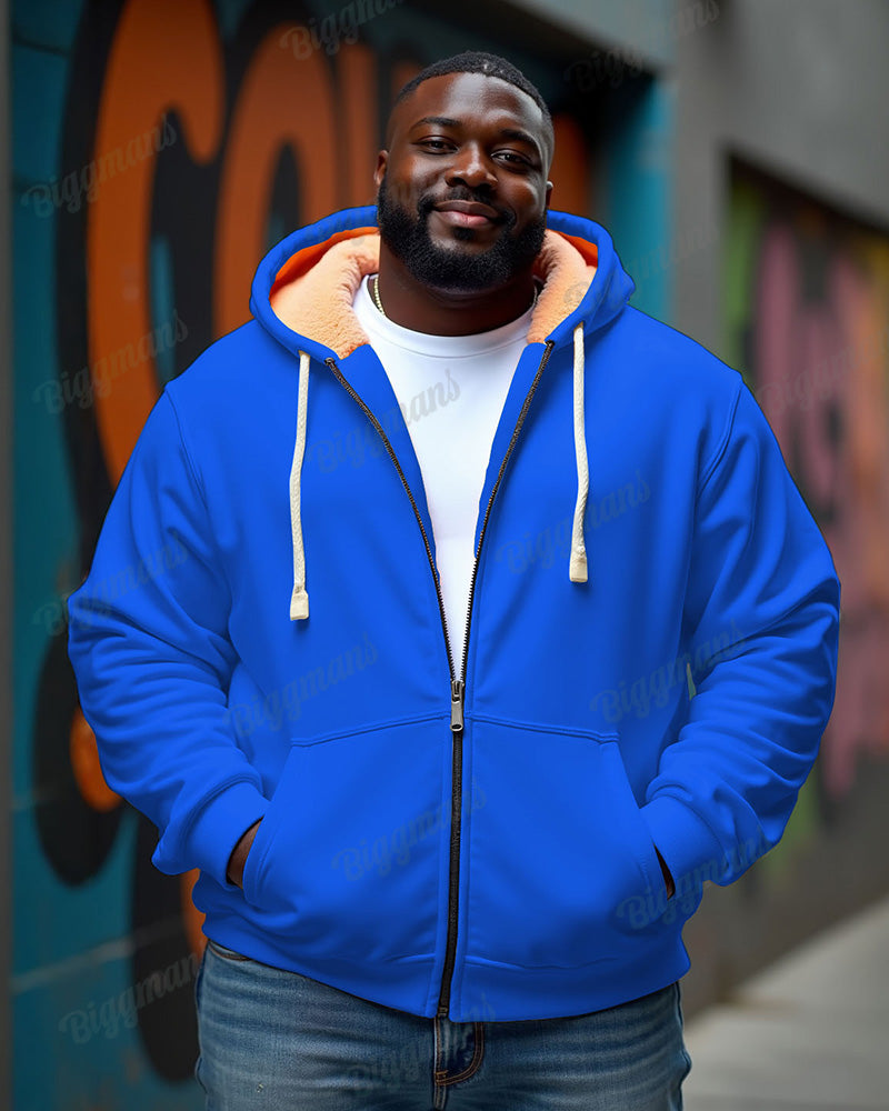 Big & Tall Solid Color Hoodie for big men view 8