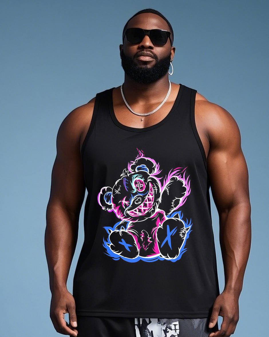 Big & Tall Purple Gradient Men's Clothing for big men