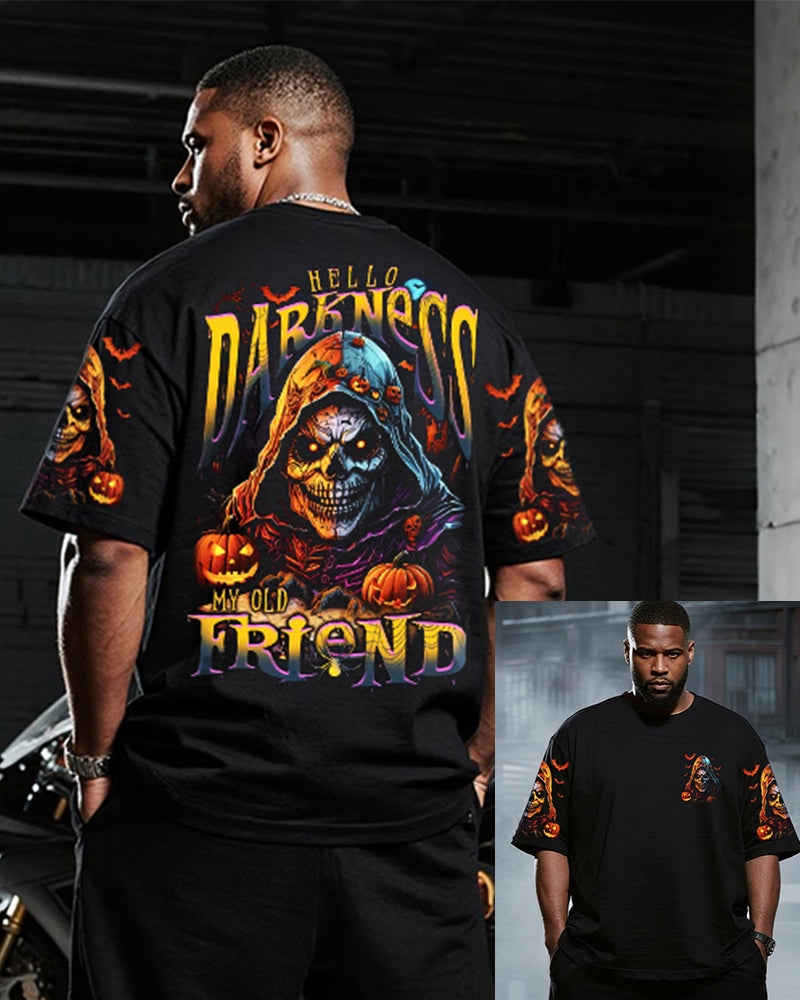 Big & Tall Graphic Graffiti T-Shirt Pants Set for big men view 3