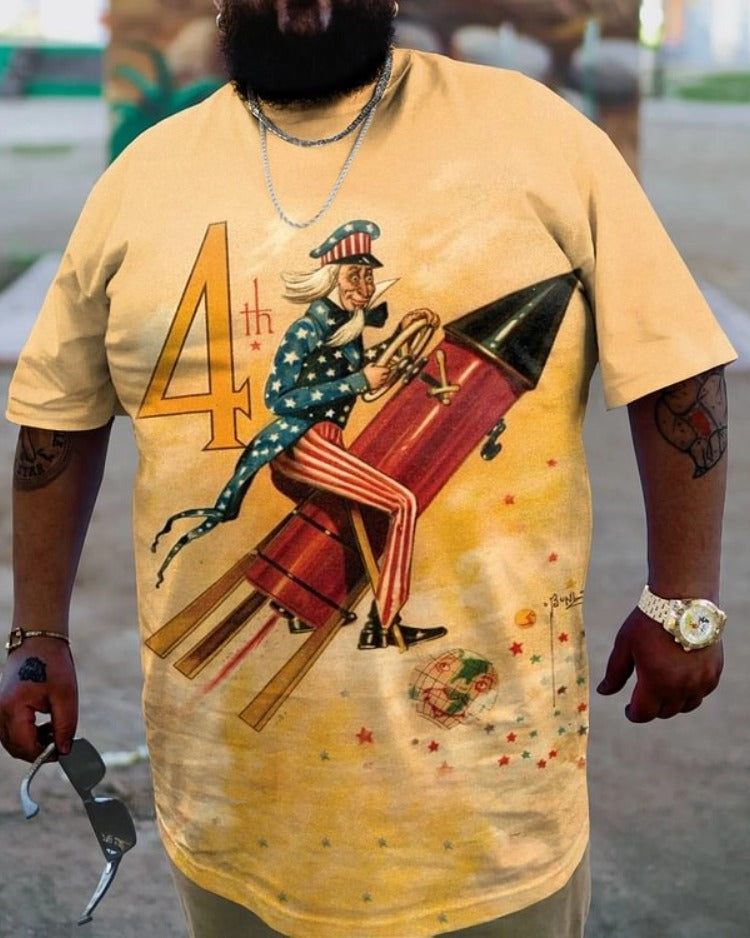 Big & Tall Streetwear T-Shirt for big men view 1