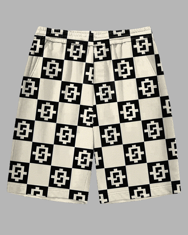 Big & Tall Plaid Streetwear Athletic Shorts for big men