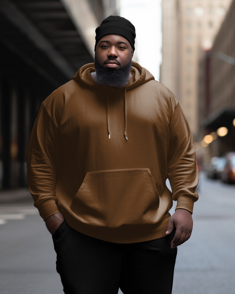 Big & Tall Solid Color Hoodie for big men view 7