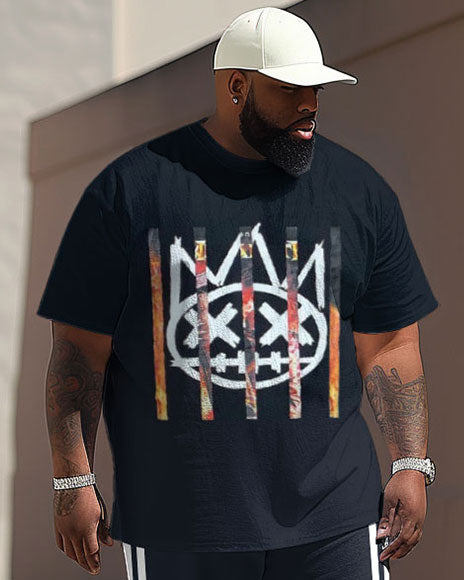 Big & Tall Graphic Graffiti Two-piece Set for big men view 2