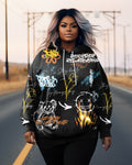 Big & Tall Graphic Graffiti Hoodie for big men