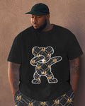 Big & Tall Streetwear Two-piece Set for big men view 2