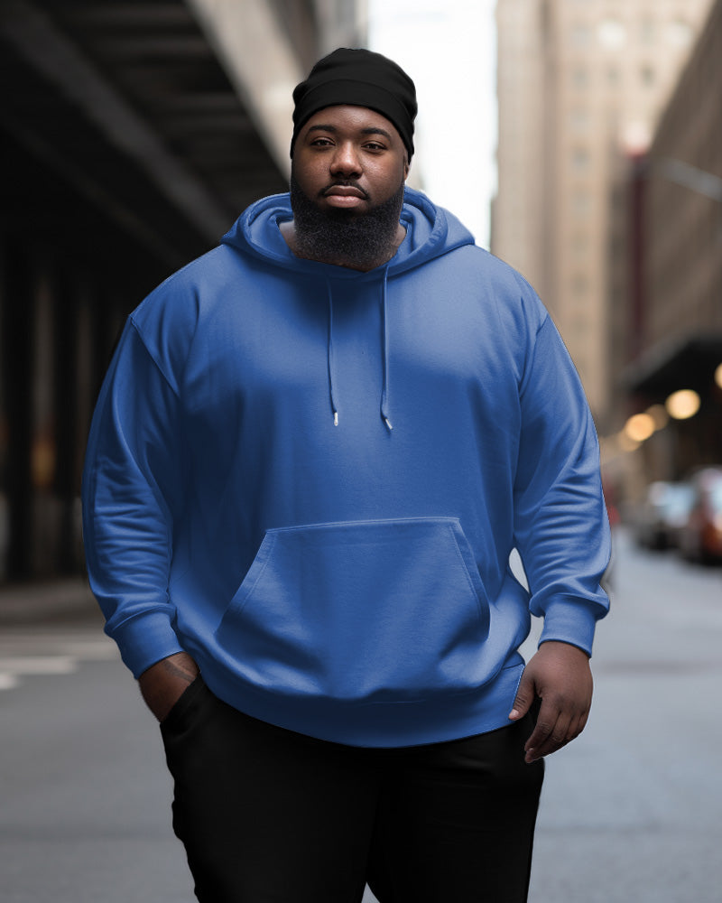 Big & Tall Solid Color Hoodie for big men view 12