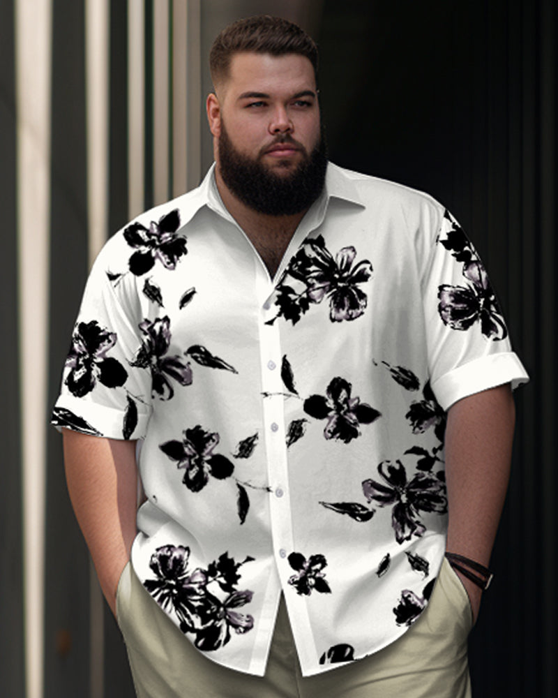 Big & Tall Graphic Floral Jeans for big men view 2