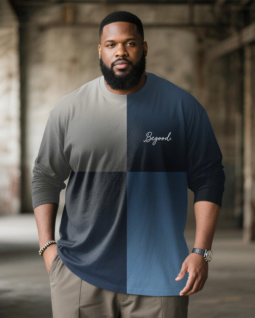 Big & Tall Gradient Graphic T-Shirt for big men view 2