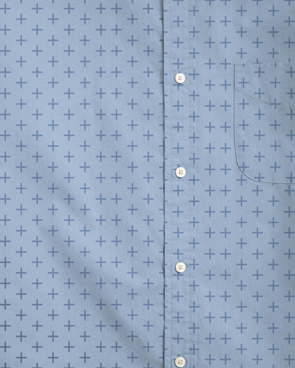 Big & Tall Blue Business Casual Long Sleeve Shirt for big men view 2
