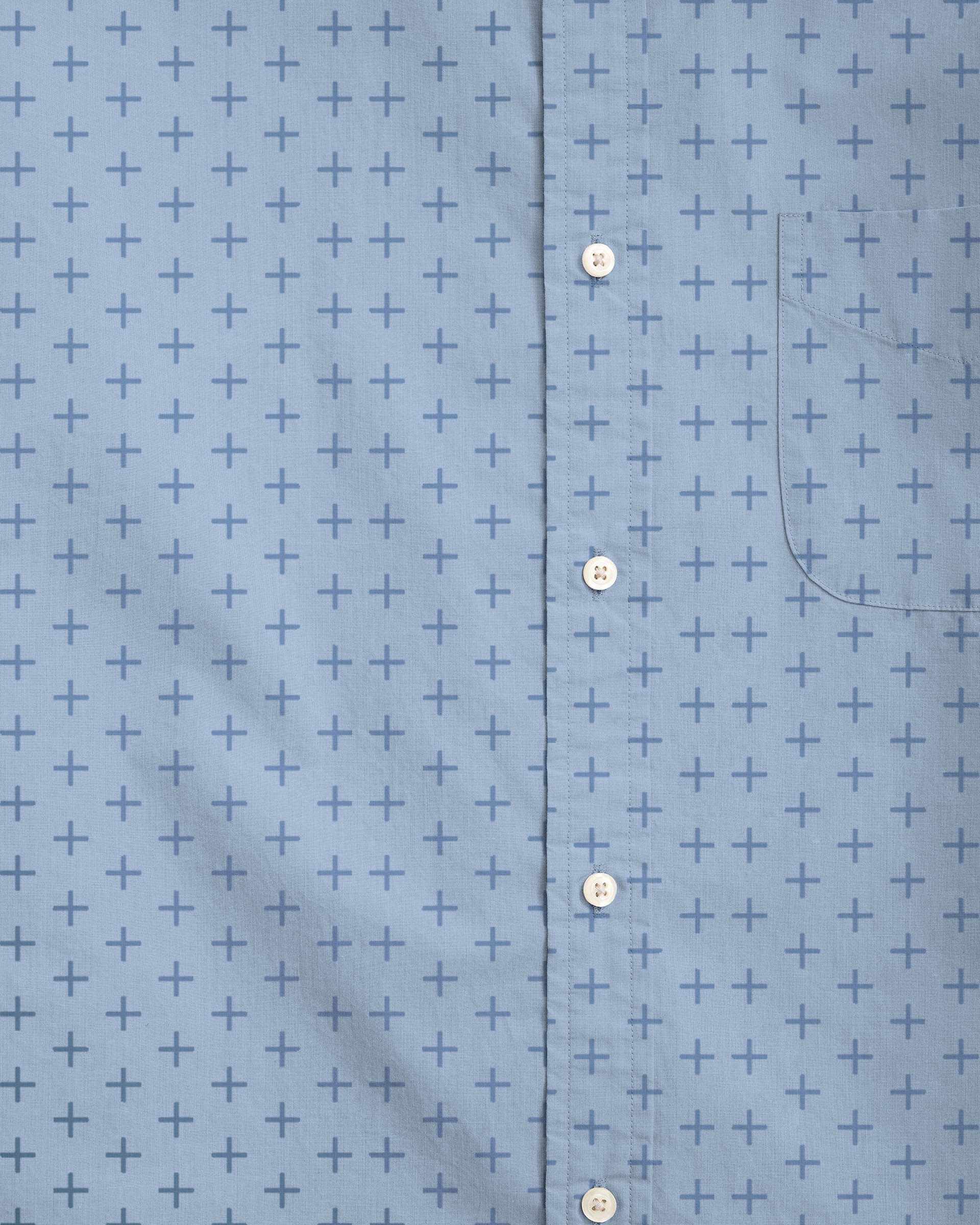 Big & Tall Blue Business Casual Long Sleeve Shirt for big men view 2