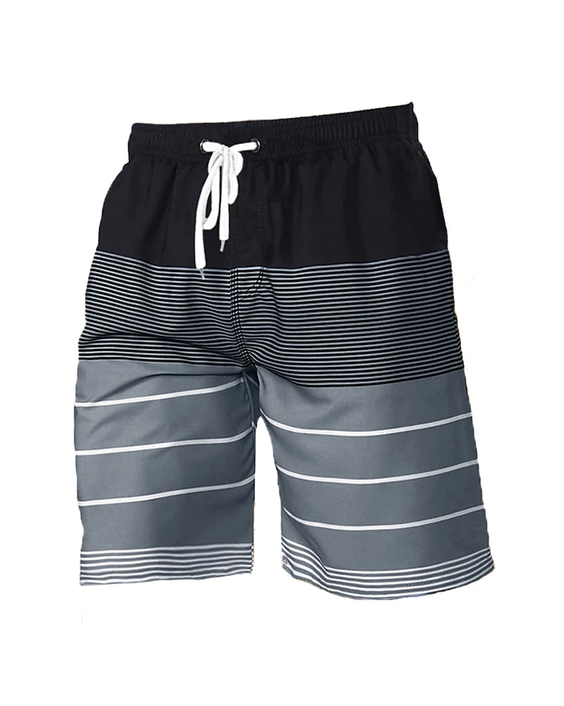 Big & Tall Black Hawaiian Athletic Shorts for big men