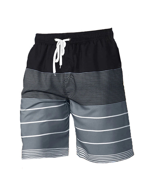 Big & Tall Black Hawaiian Athletic Shorts for big men