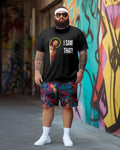 Big & Tall Graphic Two-piece Set for big men view 1