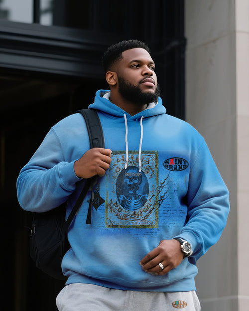 Big & Tall Skull Hoodie for big men view 2