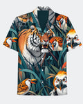 Big & Tall Hawaiian Graphic Short Sleeve Shirt for big men view 2
