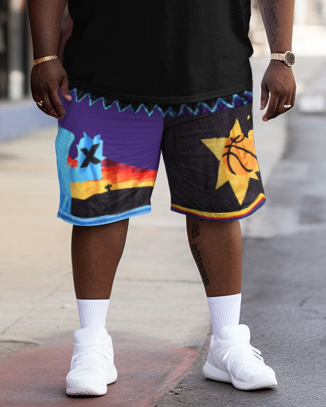 Big & Tall Streetwear Athletic Shorts for big men view 1