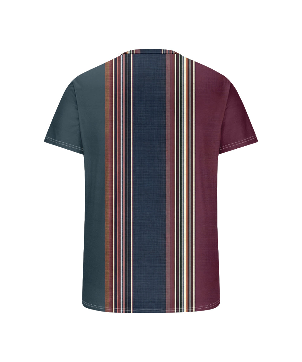 Big & Tall Blue Striped Graphic T-Shirt for big men view 5