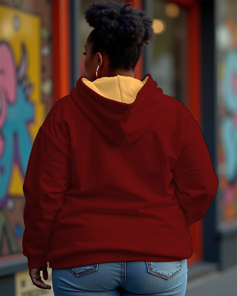 Big & Tall Graphic Hoodie for big men view 2