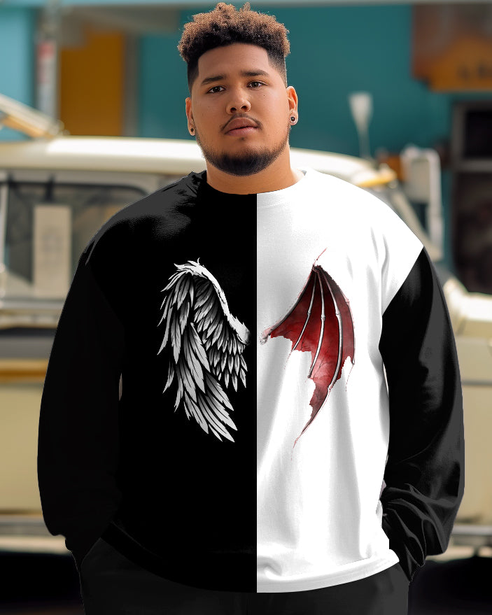 Big & Tall Colorblock Graphic T-Shirt for big men