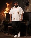 Big & Tall Vintage T-Shirt Pants Set for big men view 2