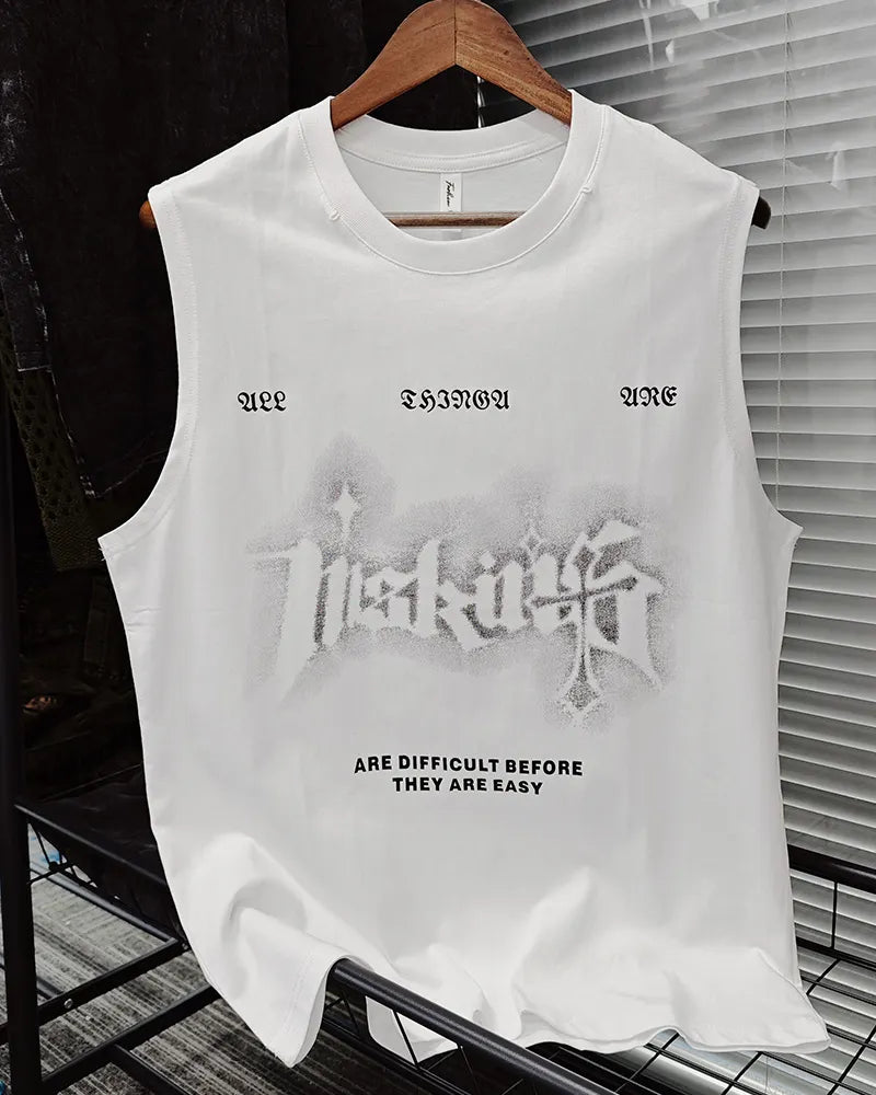 Big & Tall White Graphic Streetwear Men's Clothing for big men view 3