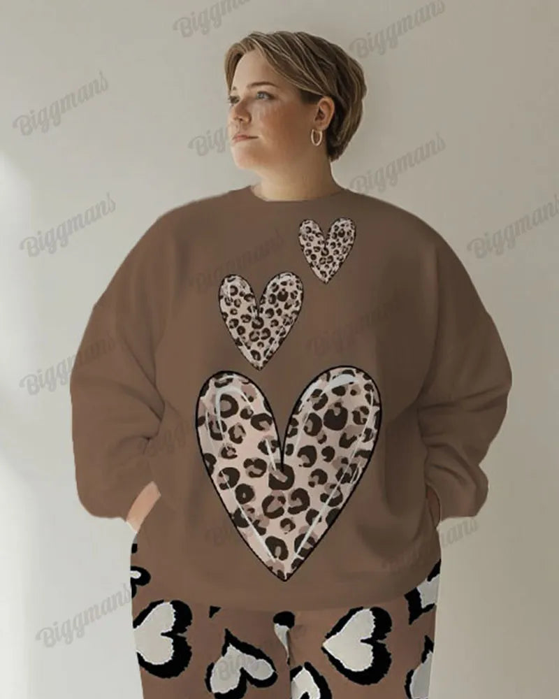 Big & Tall Graphic Hoodie Sweatpants Set for big men view 2