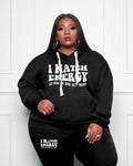 Big & Tall Graphic Streetwear Hoodie Sweatpants Set for big men view 2