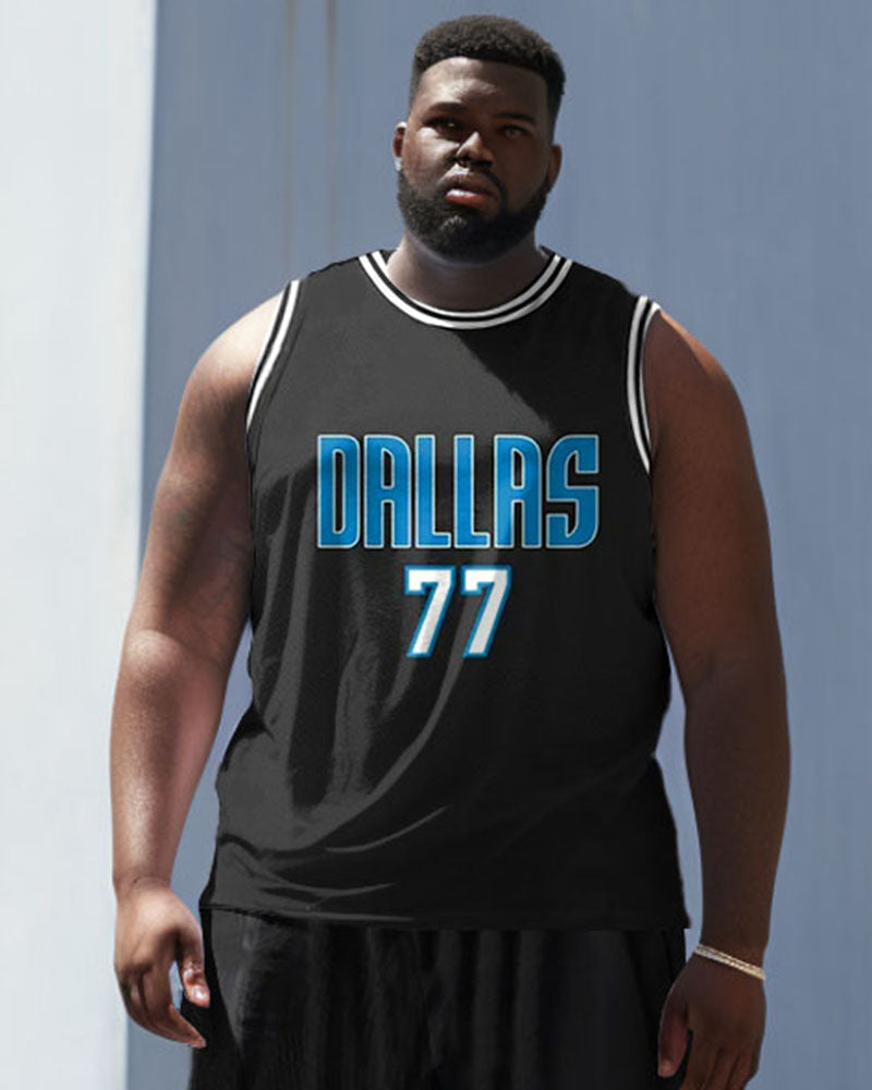 Big & Tall Athletic Tank Top for big men view 3